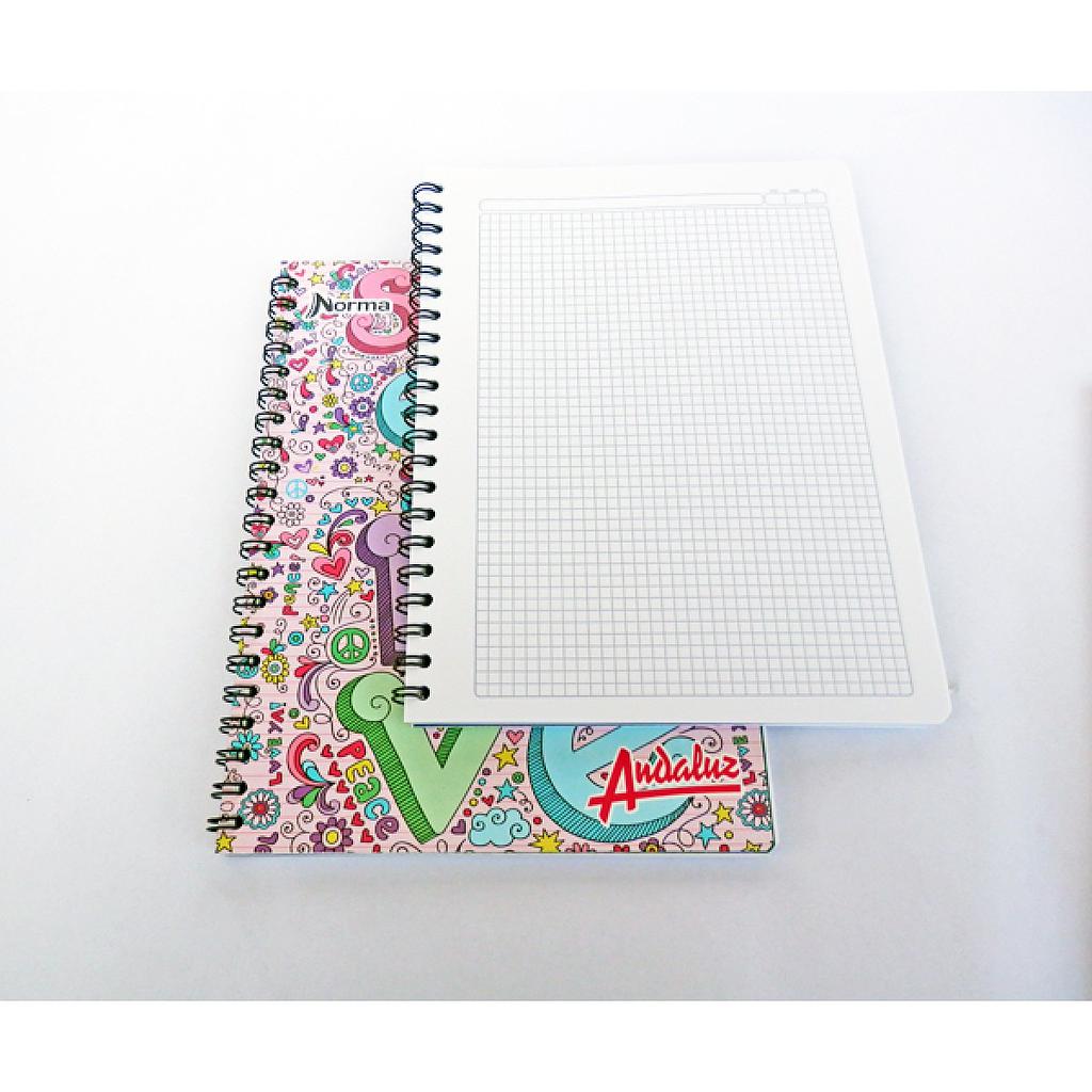 CUADERNO ESPIRAL UNIVERSITARIO CUADROS X 100H